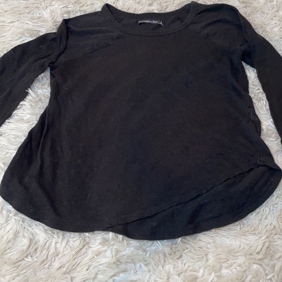 Abercrombie & Fitch Black 3/4 Sleeve -‎ Size Small - Picture 5 of 8